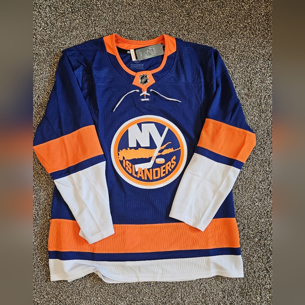 New York Islanders Blue and Orange Jersey